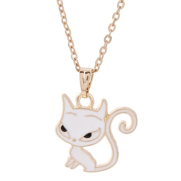 White Cat Jewelry Set - Picture 2 of 5
